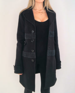 John Galliano Black Mariner Coat