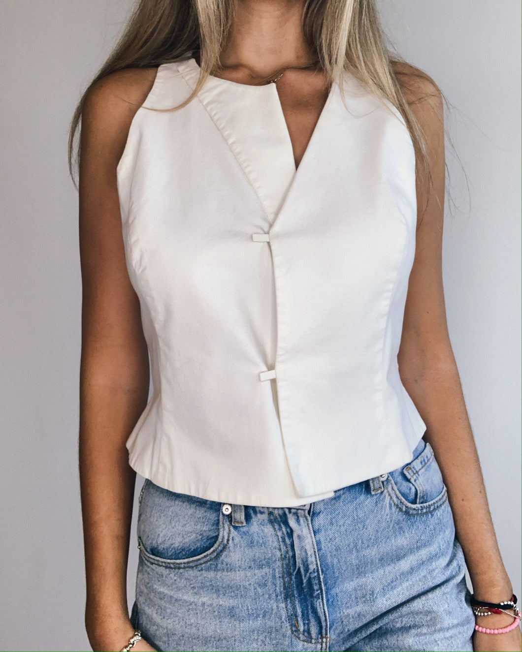 Giorgio Armani White Vest